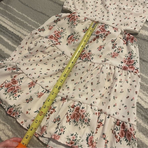 NWT Small pink floral mini dress with cutouts on the side - Picture 13 of 16